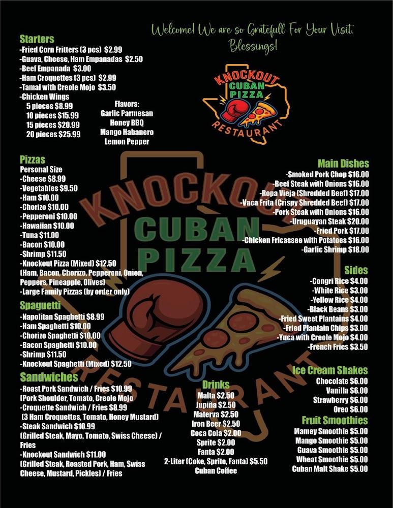 Knockout Menu image 1